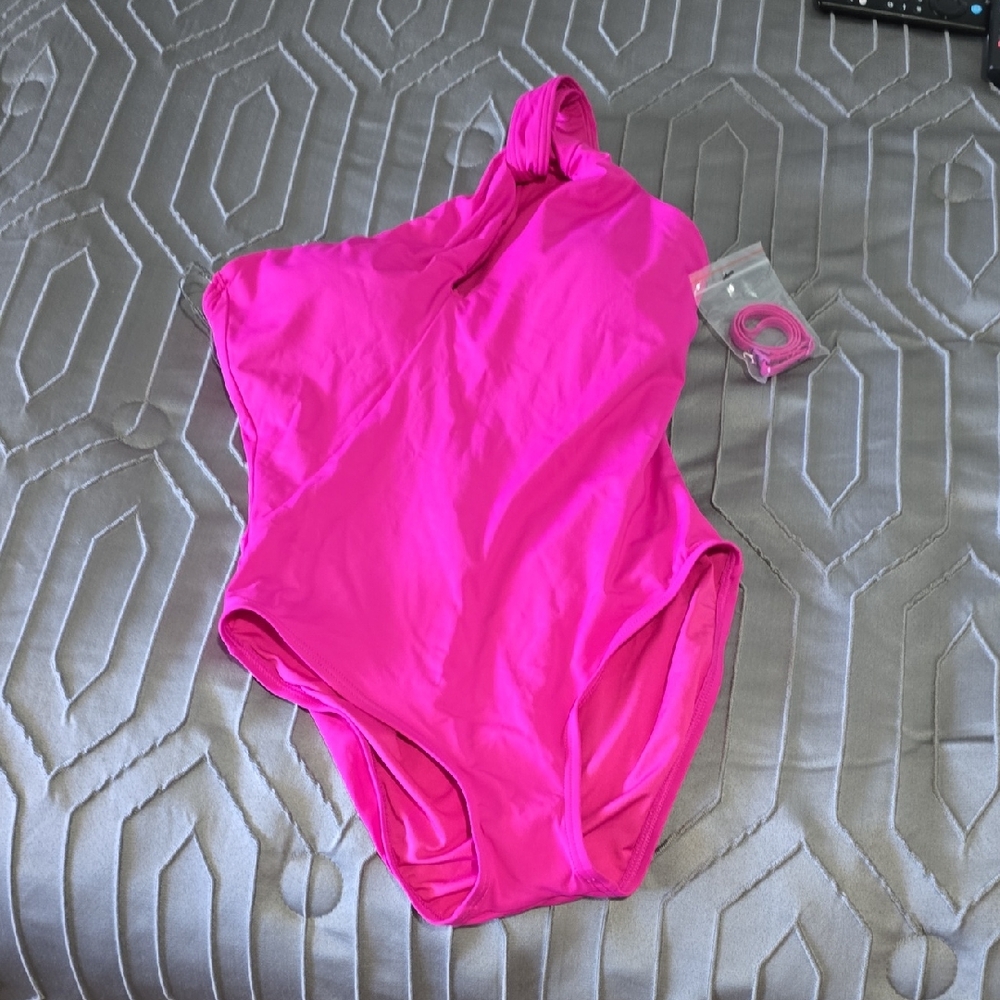 Carmen Marc Valvo Fuchsia Swimsuit Sz 8 Nwot